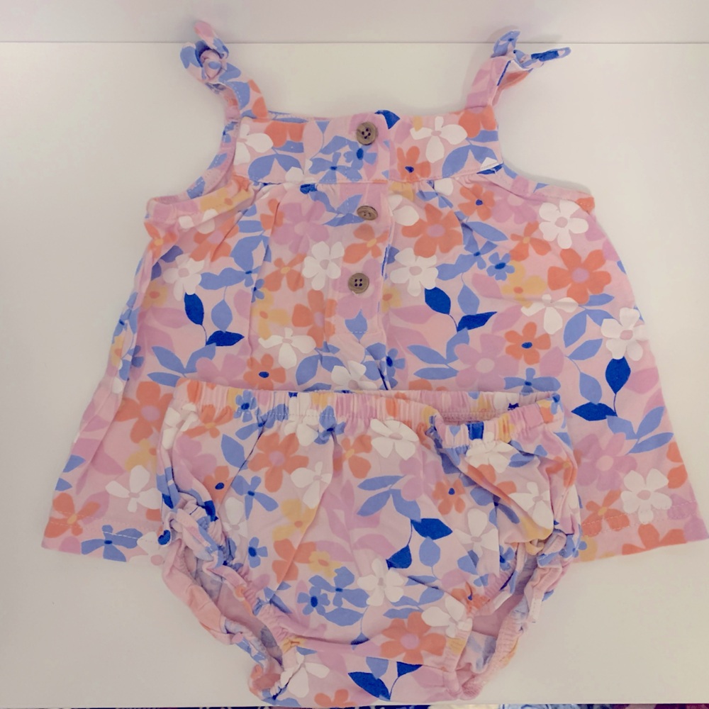Carter’s Floral Baby Dress and Bloomers Set
